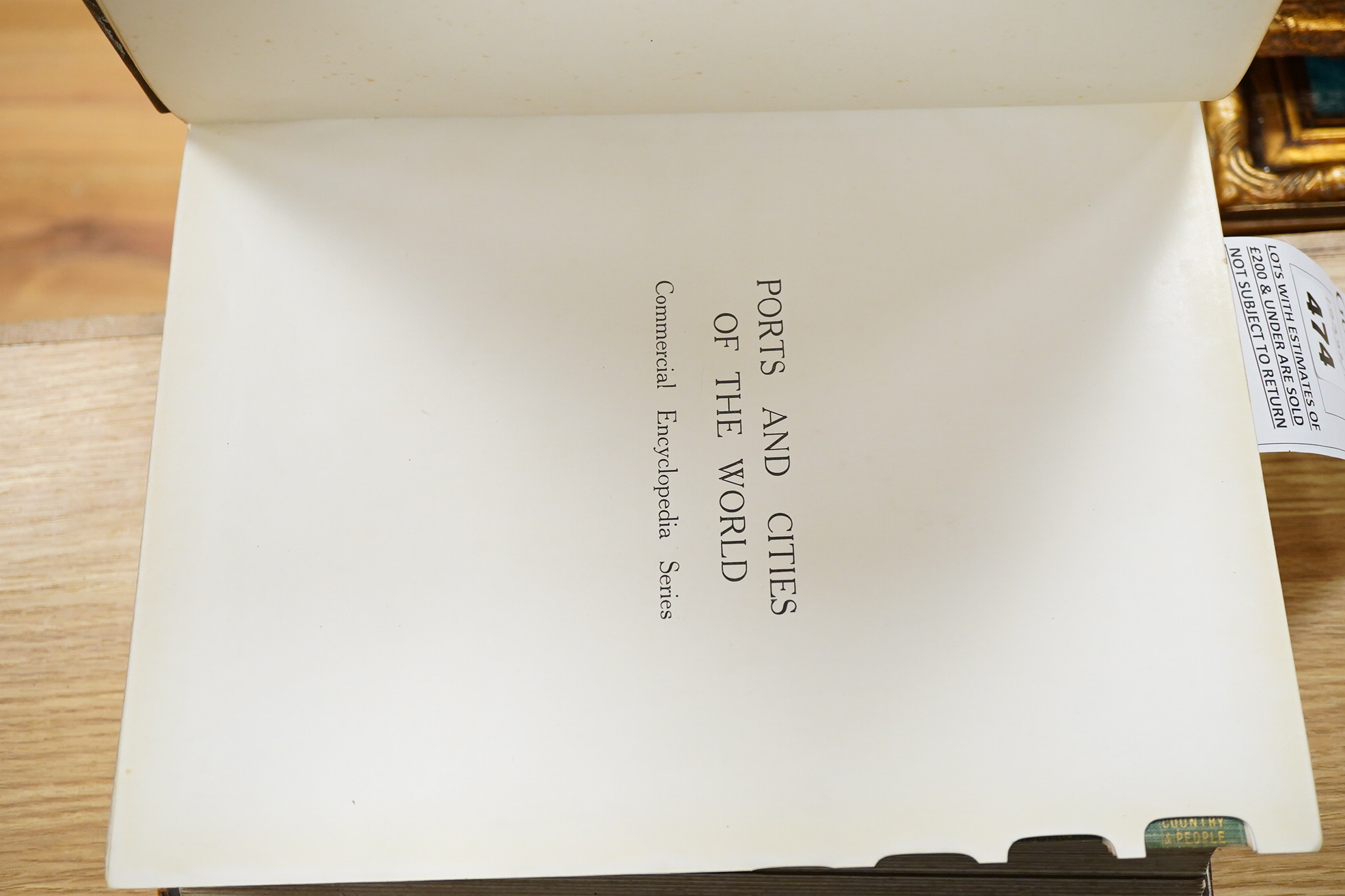 Ports and Cities of the world, 1927, Globe Encyclopaedia Company, London, leather bound hardback book